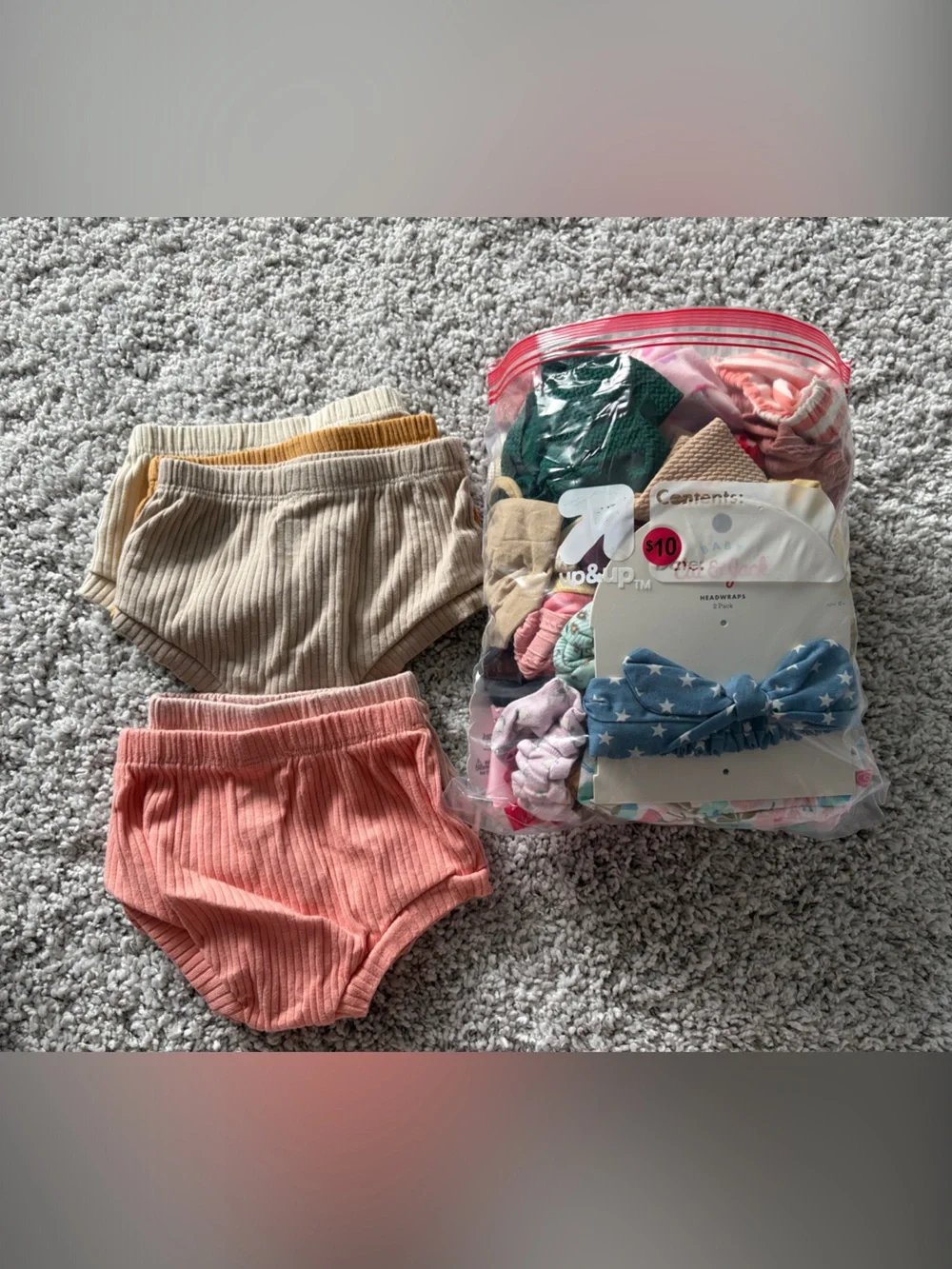 Kids Ribbed Bloomers and Headband Set